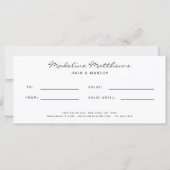 モダン赤面ピンク美容師ギフト券 (裏面)