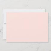 モダン赤面ピンク金ゴールドグリッターキンセアニェラ写真 招待状 (裏面)