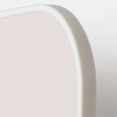 モダン赤面ピンク金ゴールドスクリプトモノグラム ピックルボールラケット (左詳細)