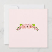 モダン赤面ピンク金ゴールドビーミーメイド・オブ・オーナー（花嫁付き添い人） ノートカード (裏面)