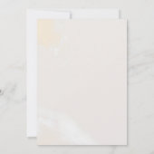 モダン赤面フローラ水彩色レッツ祝ー 招待状 (裏面)