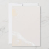 モダン赤面フローラ |ネイビーランジェリーシャワー 招待状 (裏面)