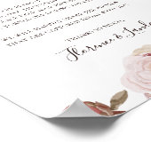 モダン赤面フローラ |プラグ抜き式 ポスター (角)