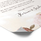 モダン赤面フローラ |大理石のプラグ抜き式 ポスター (角)