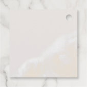 モダン赤面フローラ |水彩ありがとう フェイバータグ (裏面)