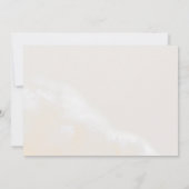 モダン赤面フローラ |水彩水平救T セーブザデート (裏面)