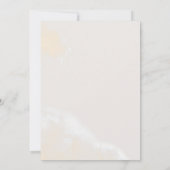 モダン赤面フローラ |水彩結婚のブランチ 招待状 (裏面)