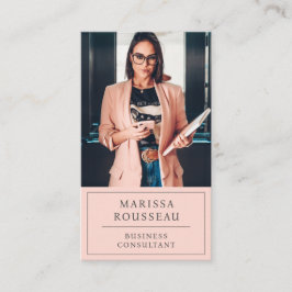 モダン赤面プロフェッショナル事業写真 名刺