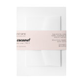 モダン赤面石鹸の包装材料ラップラベル 招待状ベリーバンド (正面例)