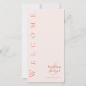 モダン赤面結婚式 プログラム (正面)