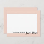 モダン赤面縁ど ノートカード (正面/裏面)