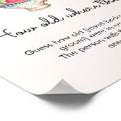 モダン赤面茶パーティー何歳だったブライダル ポスター (角)