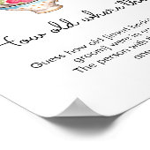 モダン赤面茶パーティー何歳だったブライダル ポスター (角)