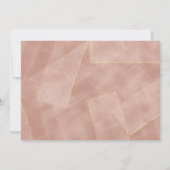 モダン赤面金ゴールド婚約パーティ 招待状 (裏面)