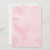 モダン赤面金ゴールド幾何学的紙吹雪ベビーシャワー 招待状 (裏面)