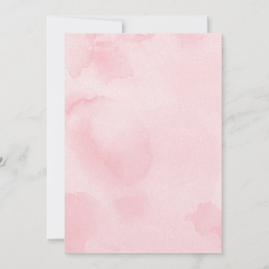 モダン赤面金ゴールド幾何学的紙吹雪ベビーシャワー 招待状 (裏面)