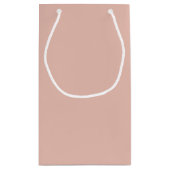 モダン赤面&ホワイトデイジー結婚ズ スモールペーパーバッグ (裏面)