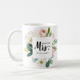 モダン赤面 |結婚の未来MRSタイポグラフィ コーヒーマグカップ