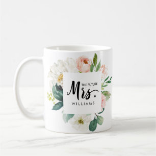 モダン赤面 結婚の未来MRSタイポグラフィ コーヒーマグカップ