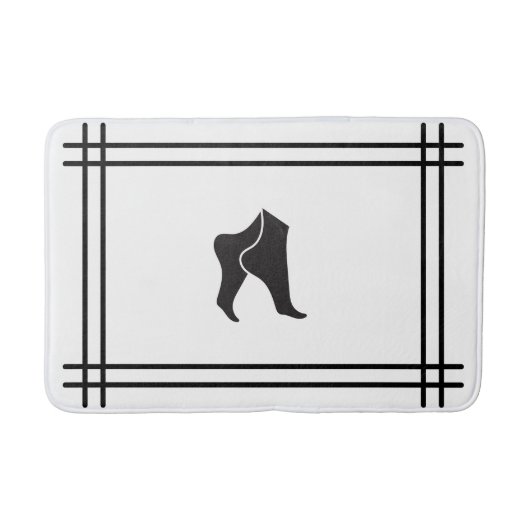 モダン足インスパイア浴場 バスマット (正面)