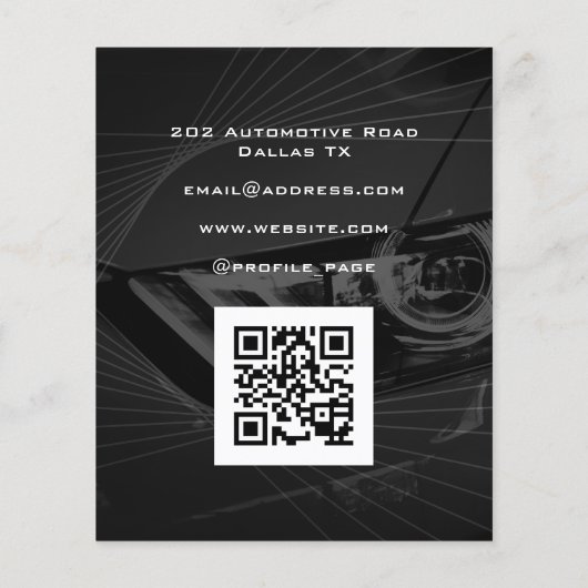 モダン車の線 チラシ (裏面)