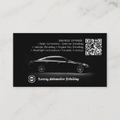 モダン車の詳細 |黒 名刺 (裏面)