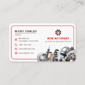 モダン車の部 |白 名刺 (正面)