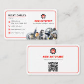 モダン車の部 |白 名刺 (正面/裏面)