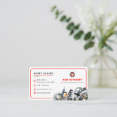 モダン車の部 |白 名刺 (スタンド正面)