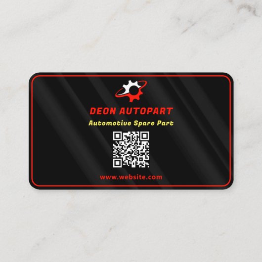 モダン車の部 |黒 名刺 (裏面)