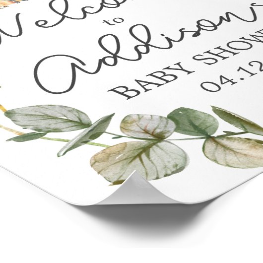 モダン農場歓迎サイン農場野花ポスター ポスター (角)