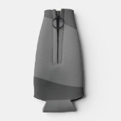 モダン迷彩柄デザインカッコいい名前をカスタムする  ボトルクーラー (裏面)