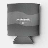 モダン迷彩柄デザイン名前をカスタムするクールクーラーボックス 缶クーラー (正面)