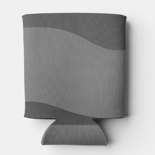 モダン迷彩柄デザイン名前をカスタムするクールクーラーボックス 缶クーラー (裏面)