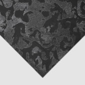 モダン迷彩柄 – 黒と濃い灰色 – カモフラージュ 薄葉紙 (詳細)