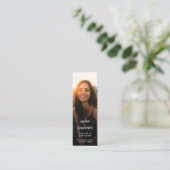 モダン追悼詩ミニブックマークカード スキニー名刺 (スタンド正面)