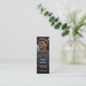 モダン追悼詩ミニブックマークカード スキニー名刺 (スタンド正面)