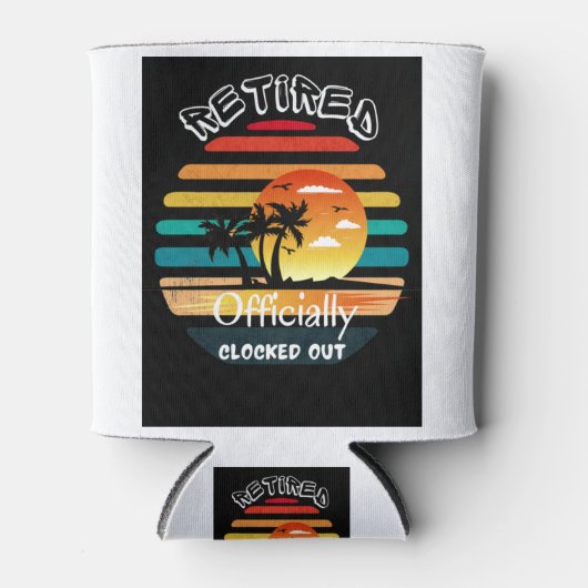 モダン退職したカップル 缶クーラー (正面)