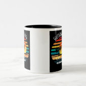 モダン退職したビーチ ツートーンマグカップ (中央)