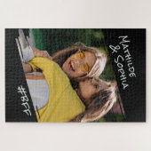 モダン通りアートあなたの写真を追加しますBBF友最高の人 ジグソーパズル (横)