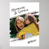 モダン通りアートあなたの写真を追加しますBBF友最高の人 ポスター (正面)