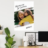 モダン通りアートあなたの写真を追加しますBBF友最高の人 ポスター (ホームオフィス)