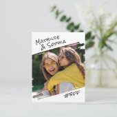 モダン通りアートあなたの写真を追加しますBBF友最高の人 ポストカード (スタンド正面)