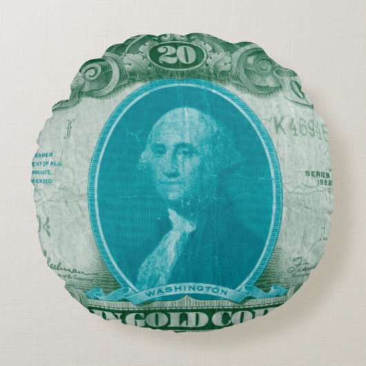 モダン通貨V ラウンドクッション (正面)