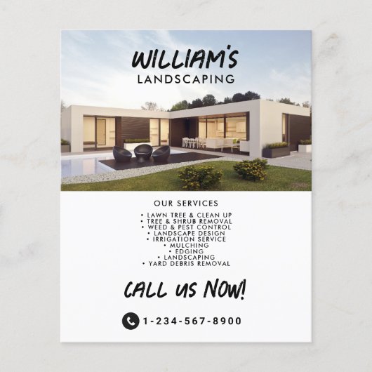 モダン造園ガーデンデザイナーランスキャパー チラシ (正面)