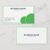 モダン造園グリーングラス刈り芝生気に 名刺 (正面/裏面)