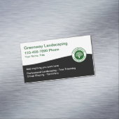 モダン造園サービス磁気名刺 マグネット名刺 (インサイチュ)