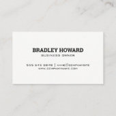 モダン造園ロゴ | 住宅用裏庭 名刺 (裏面)