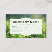 モダン造園及び芝生気に 名刺 (正面)