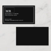 モダン連絡入門証 名刺 (正面/裏面)